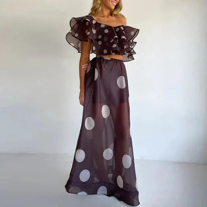 Isla Sheer Puntíkovaný Set