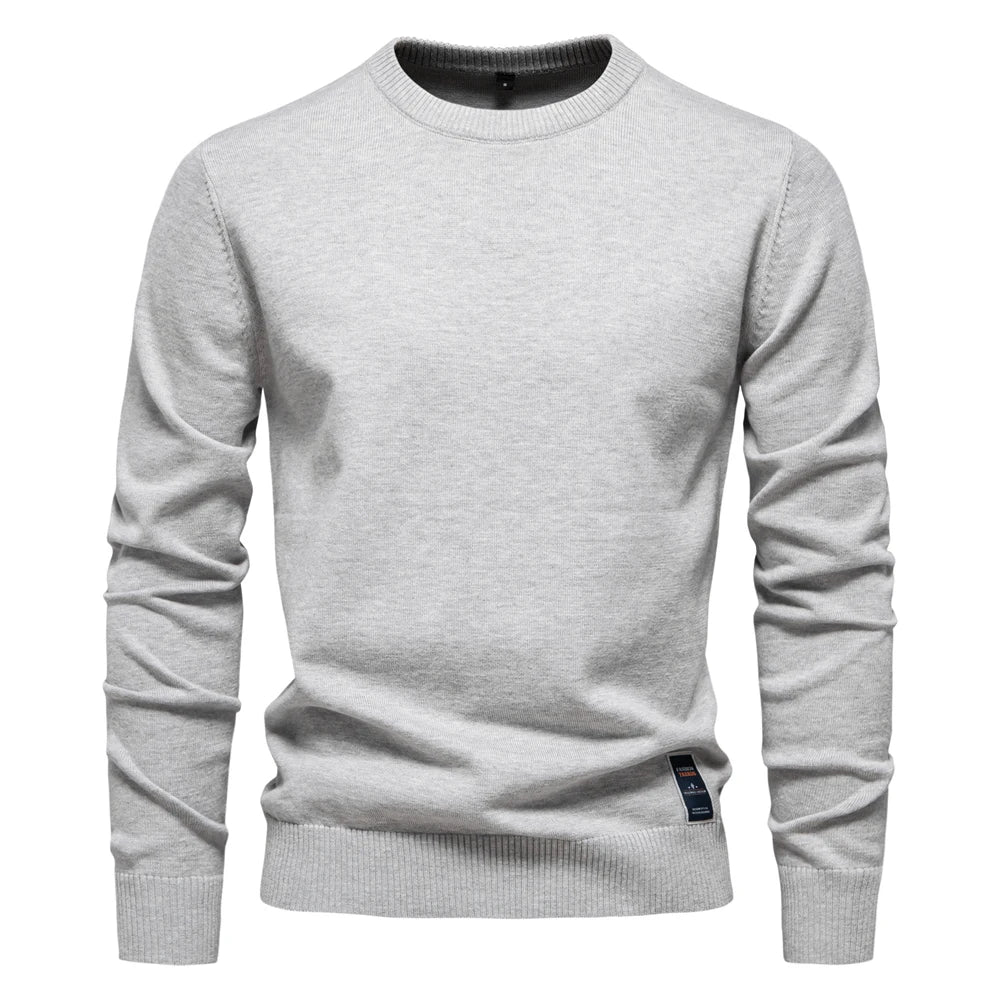 Casual Sweater Met Ronde Hals