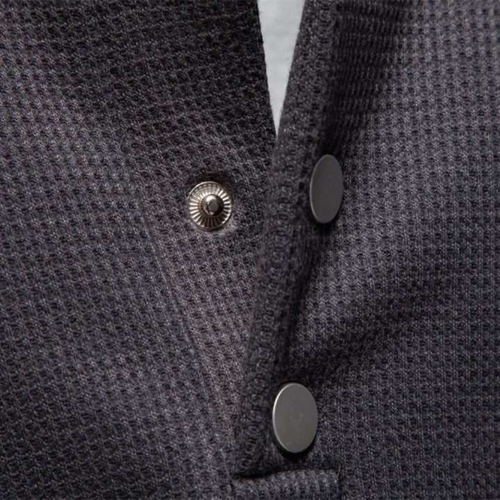 Fleece Gevoerd Sweatshirt Met Knoopdesign