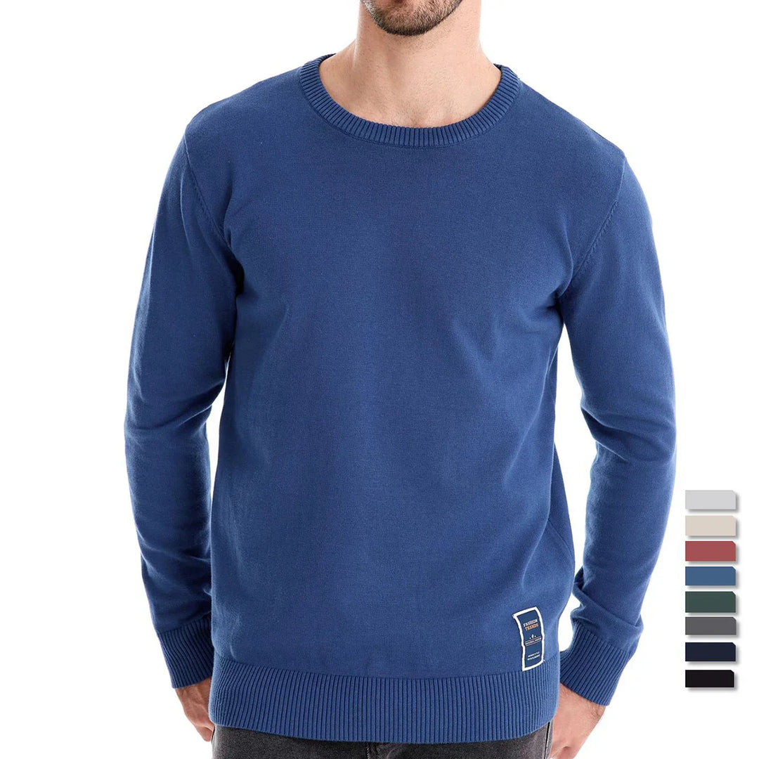 Casual Sweater Met Ronde Hals