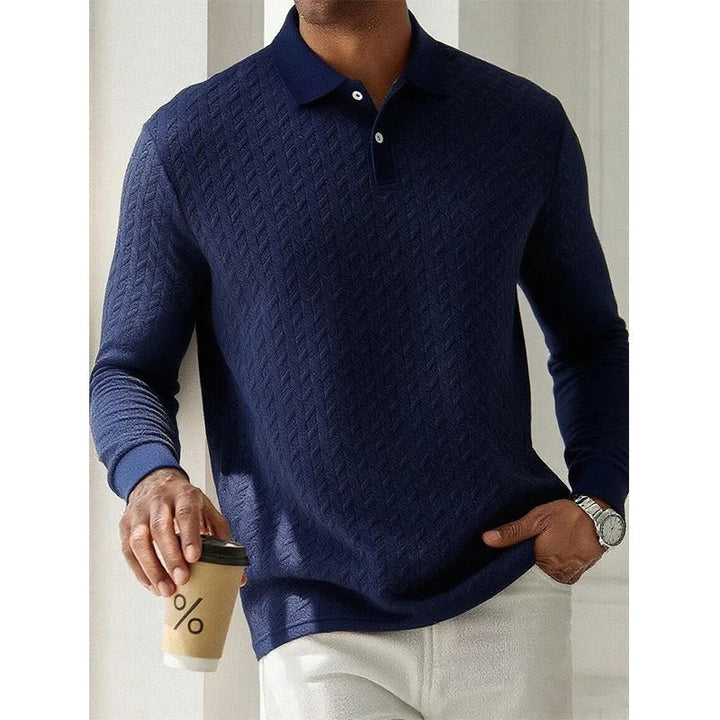 Casual Heren Polo Met Lange Mouwen