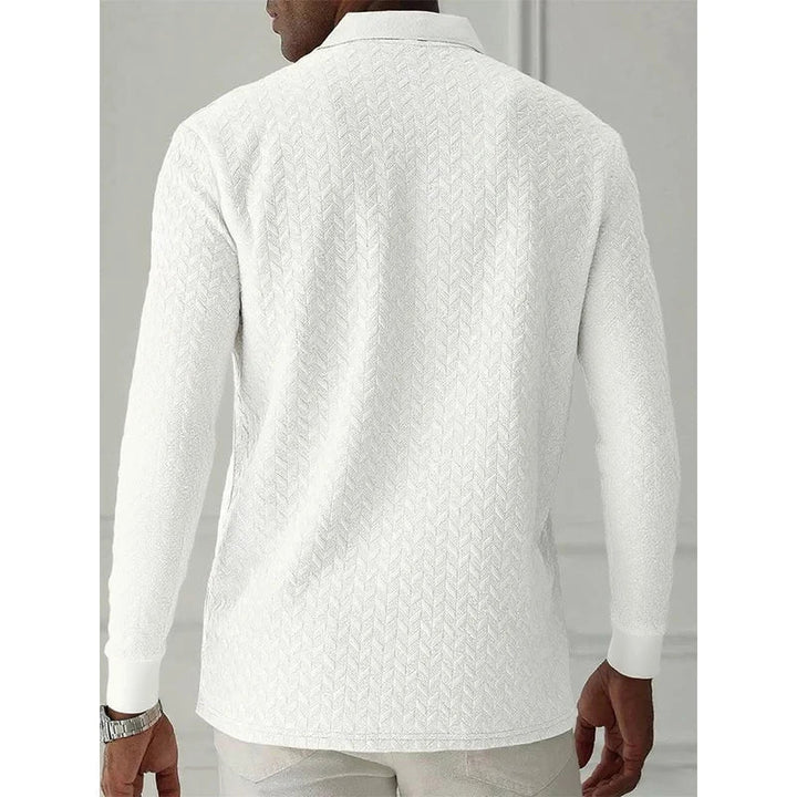 Casual Heren Polo Met Lange Mouwen