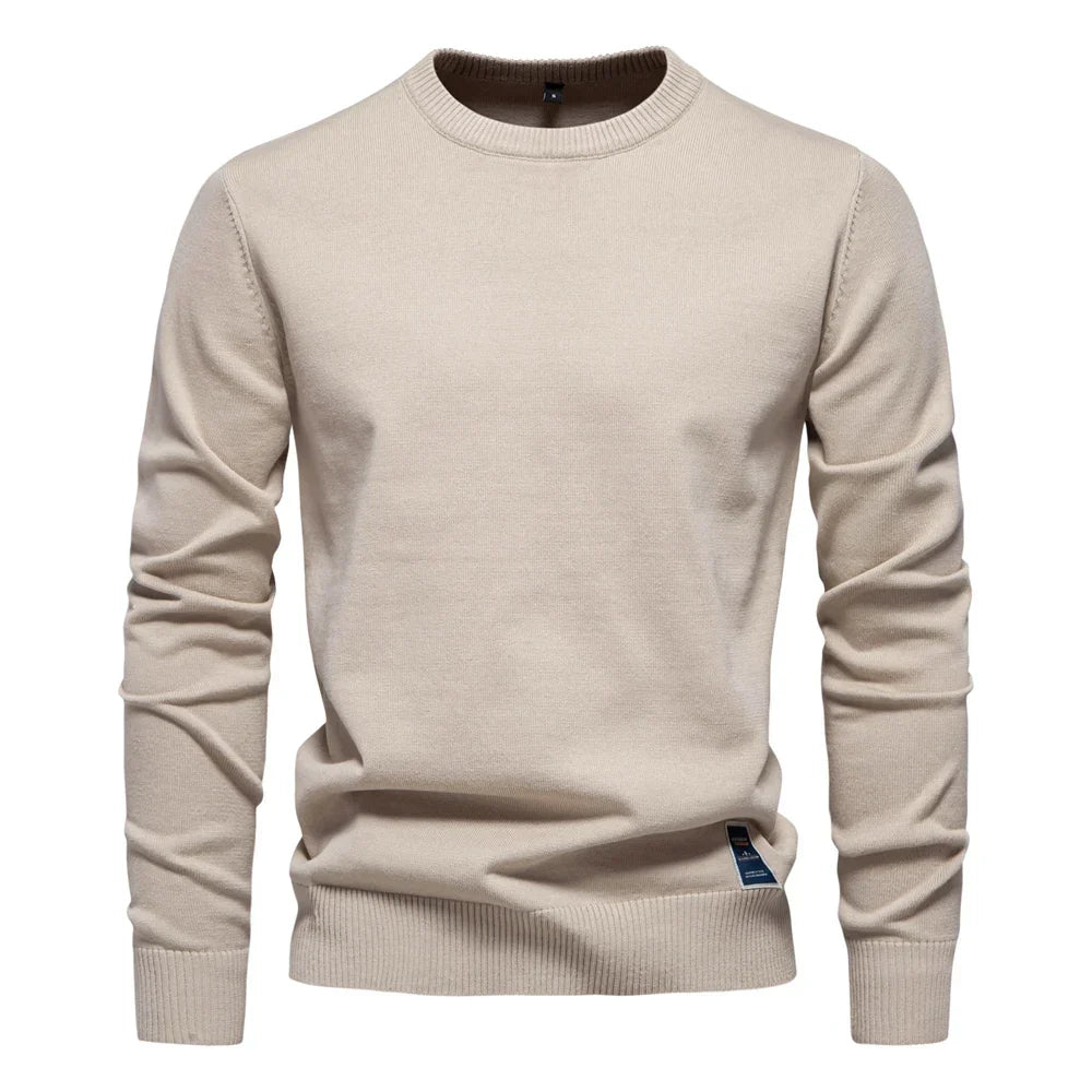 Casual Sweater Met Ronde Hals