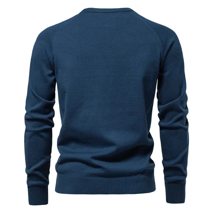 Gebreid Heren Sweatshirt Met Ronde Hals
