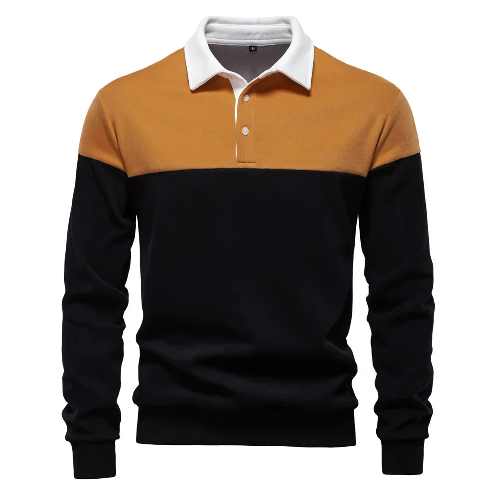 Premium & Casual Poloshirt Met Lange Mouwen