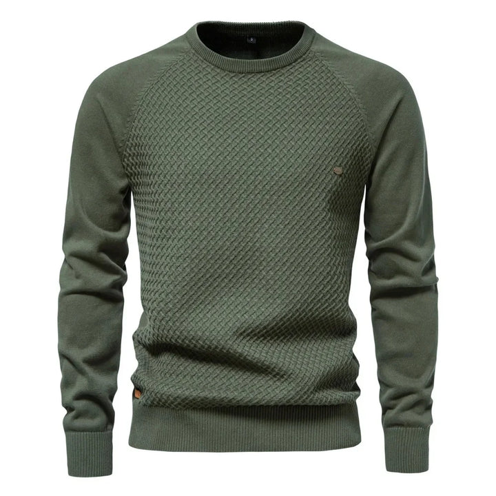 Gebreid Heren Sweatshirt Met Ronde Hals