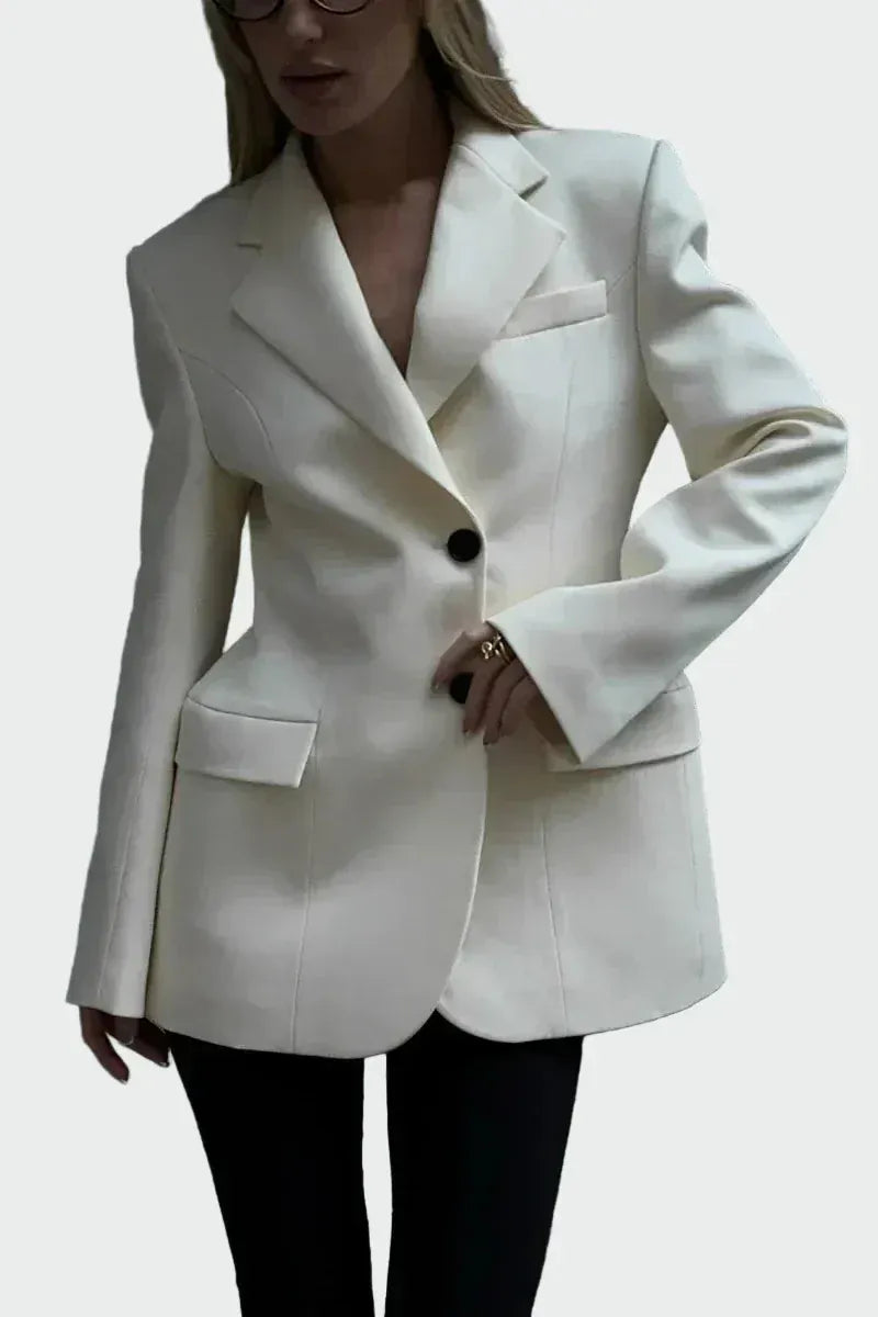 Moolie - Elegantní Blazer s Imponujícími Liniemi a Knoflíky