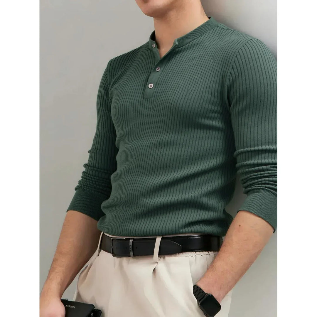 Casual Winter Poloshirt Met Knopen