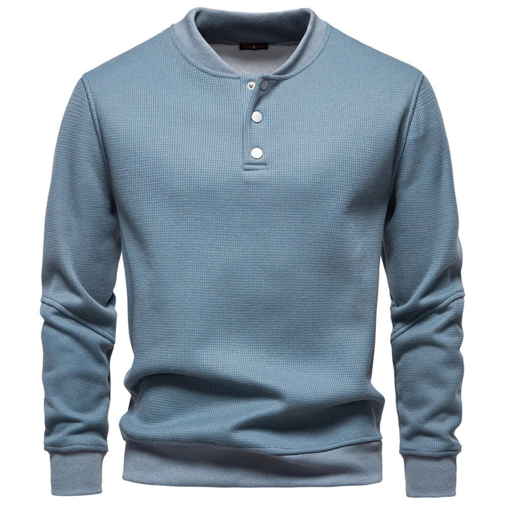 Fleece Gevoerd Sweatshirt Met Knoopdesign