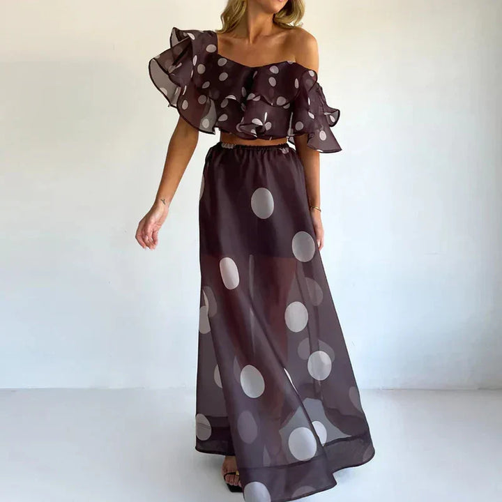 Isla Sheer Puntíkovaný Set