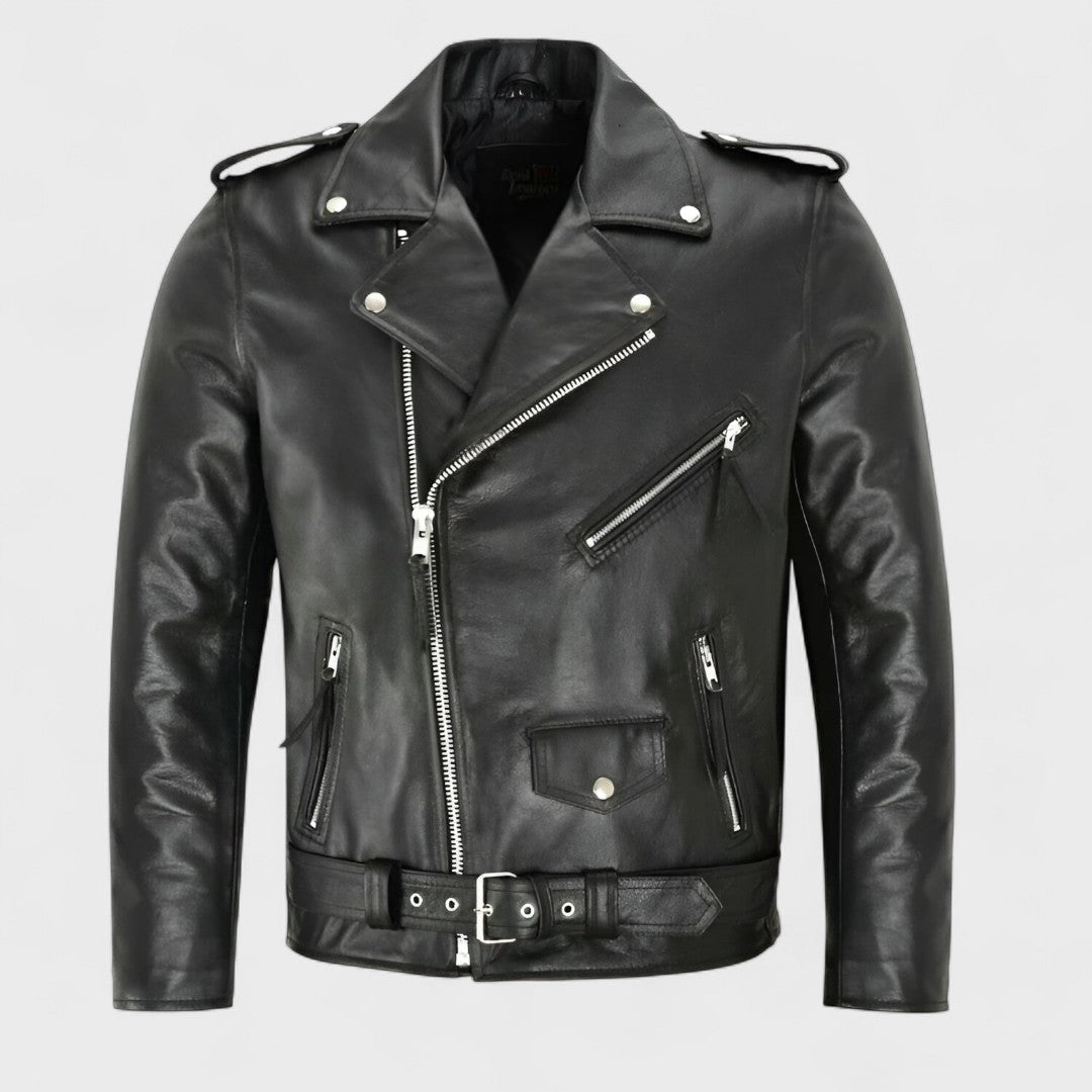 Austin - Klasická Kožená Biker Bunda