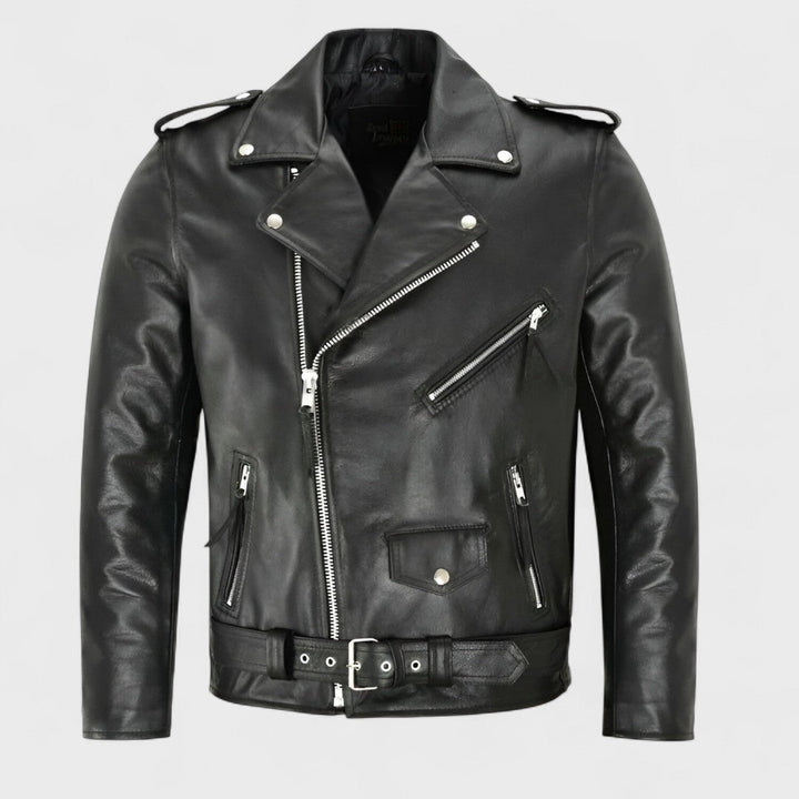 Austin - Klasická Kožená Biker Bunda