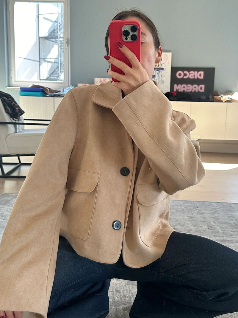 Bunda z Faux Suede Marissa