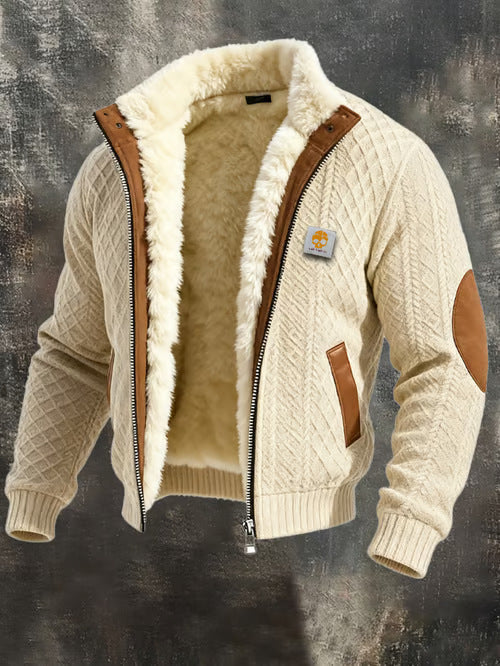 Elegante gewatteerde blouson met een verzorgde kraag