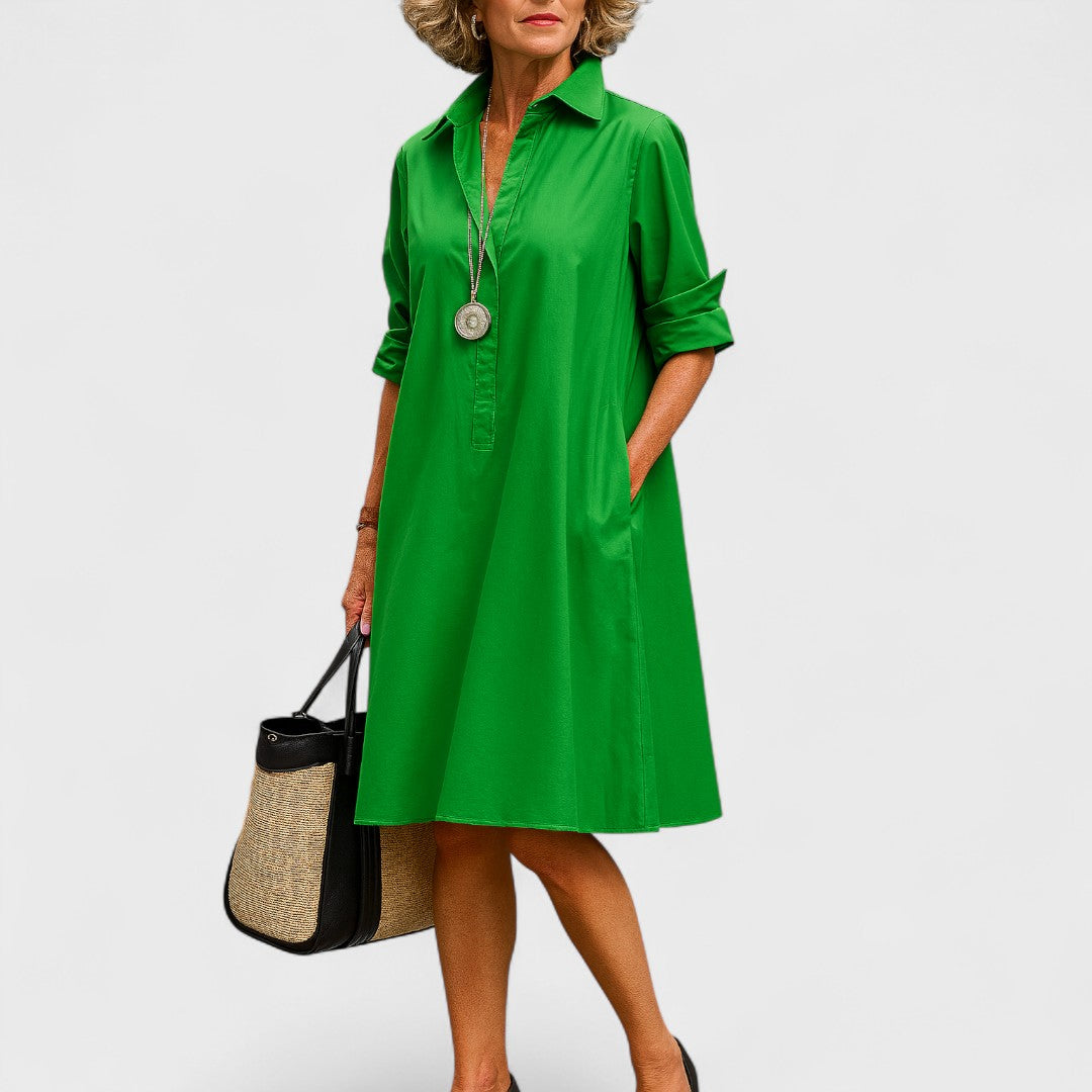 Bernadette - Elegantní midi šaty s nadčasovým půvabem