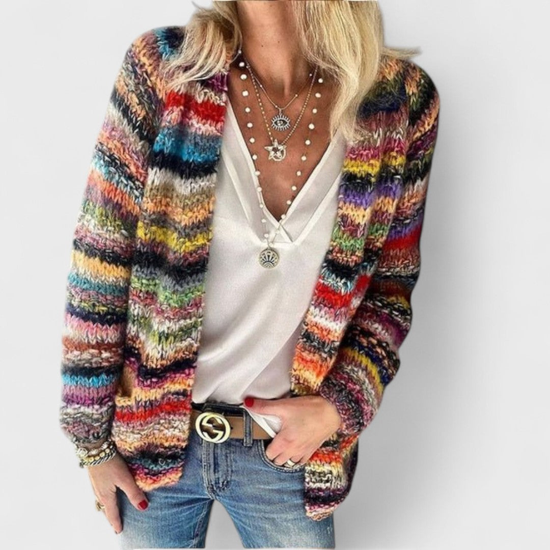 Catherine - Pohodlný, barevný cardigan