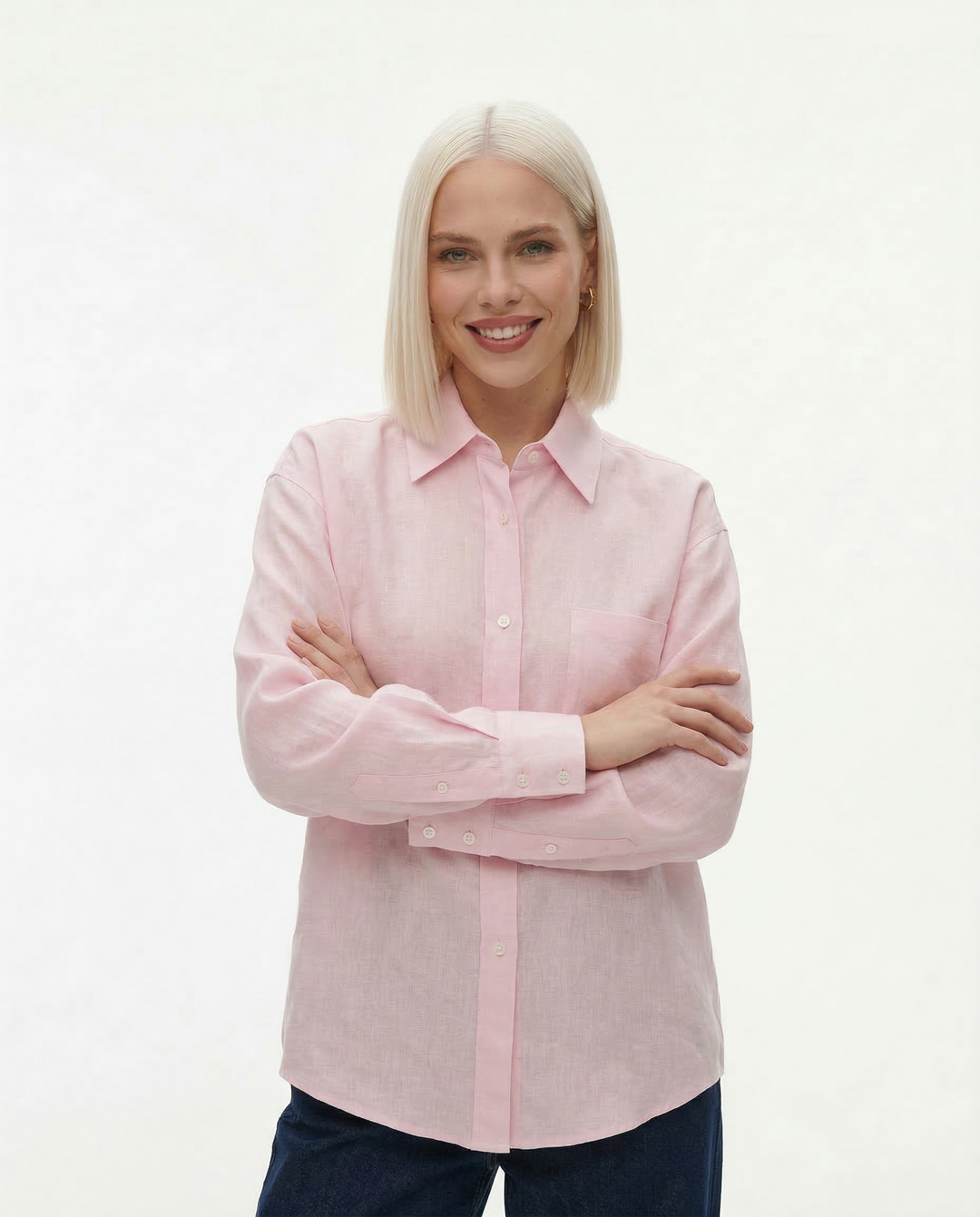 Přes oversized lněná košile