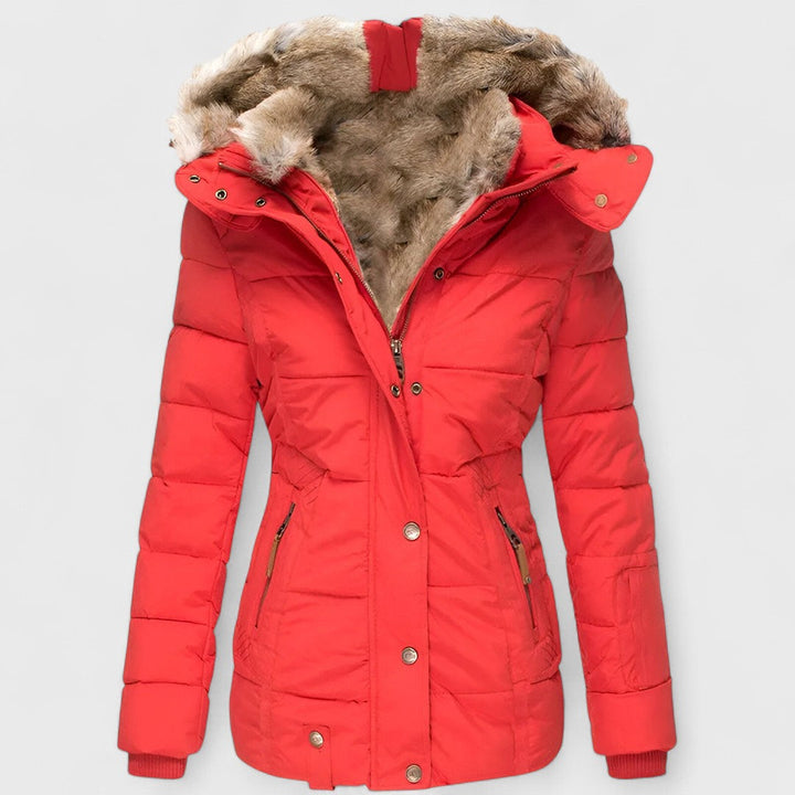 Annamarie - Zimní bunda s kapucí a přiléhavým střihem