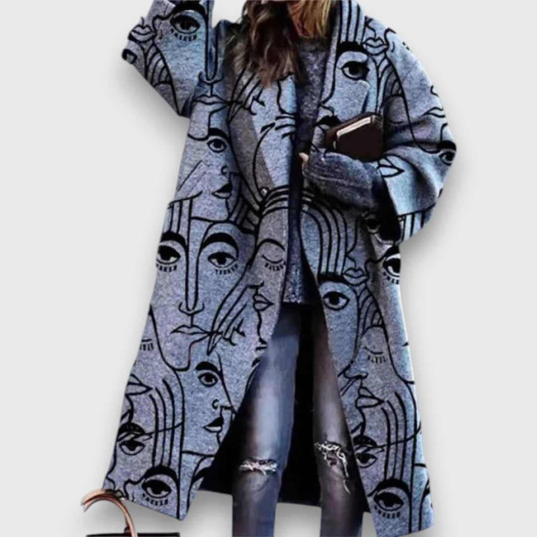 Fioren – Dlouhý oversize kabát